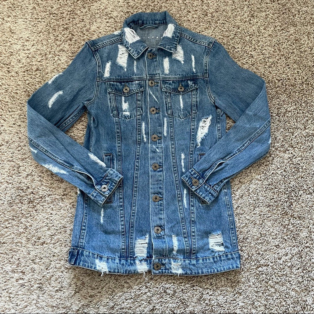 Renuar Visionary Denim Destroyed Denim Jacket